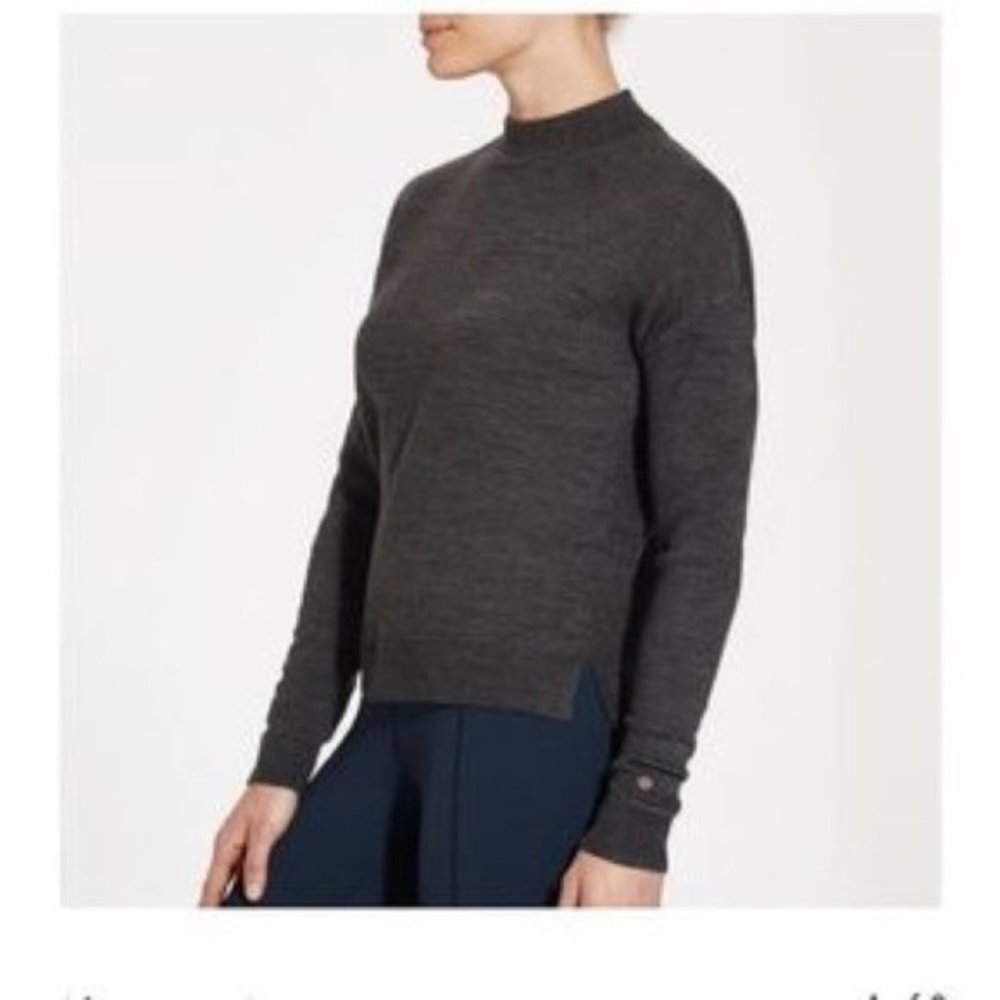 Calia Gray Effortless Mock Neck High Low Sweater S